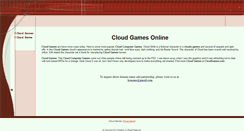 Desktop Screenshot of cloudgames.org
